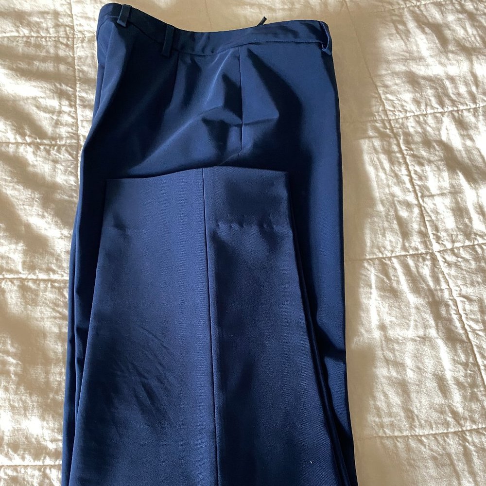 VINTAGE PRADA TECHNOSTRETCH BLUE PANTS -SZ 46
